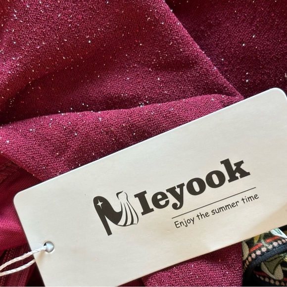 Plus Size Dress For Women Elegant Bell Sleeve Wedding Dresses 18 Plus Wine - Picture 7 of 7